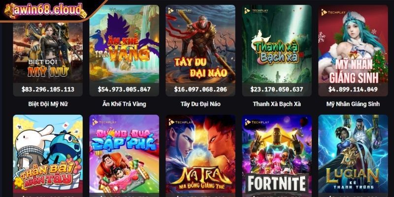 Giới thiệu sảnh Nổ Hũ Awin68